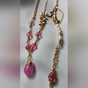 Handmade necklace, bracelet, and set
